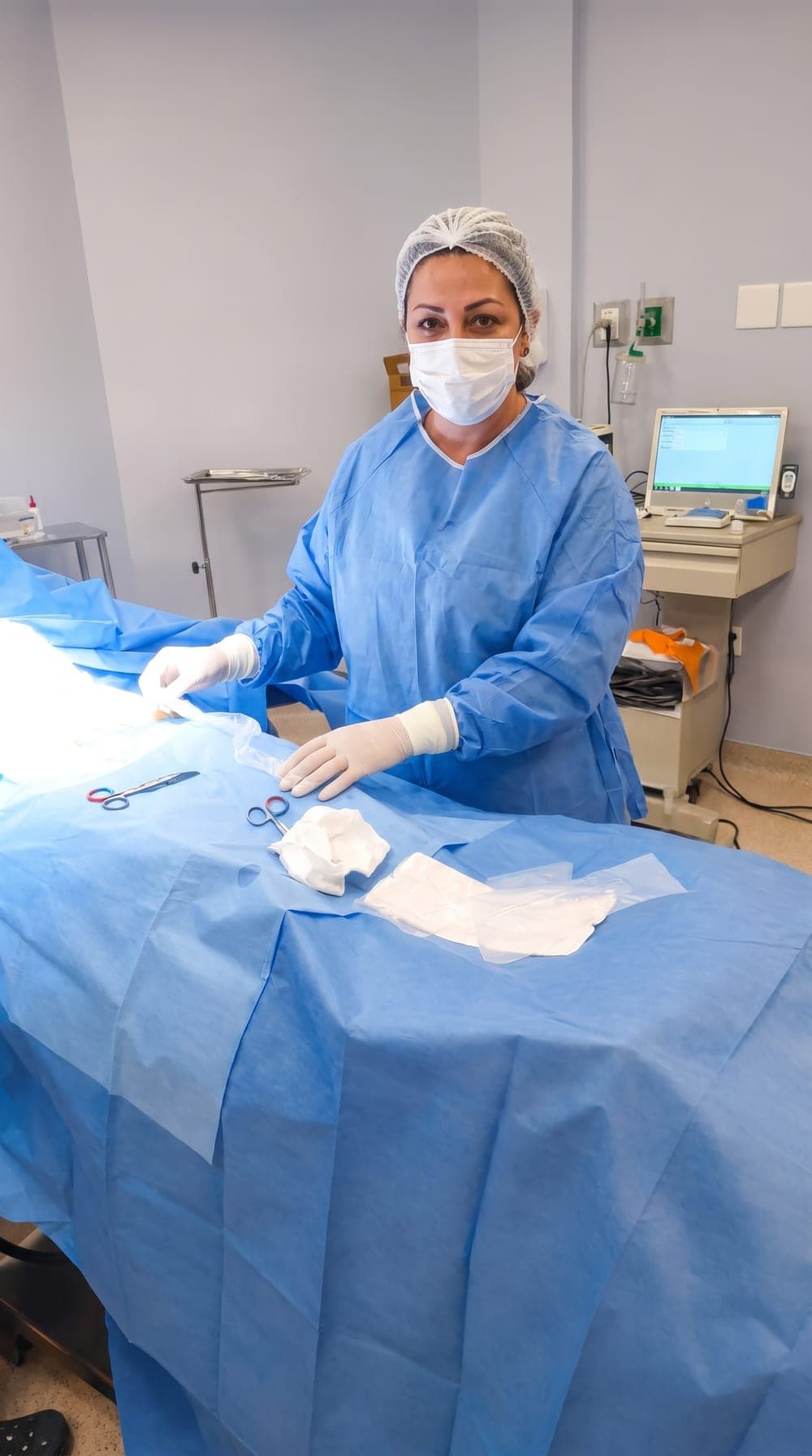 Fernanda Ramos em ambiente hospitalar